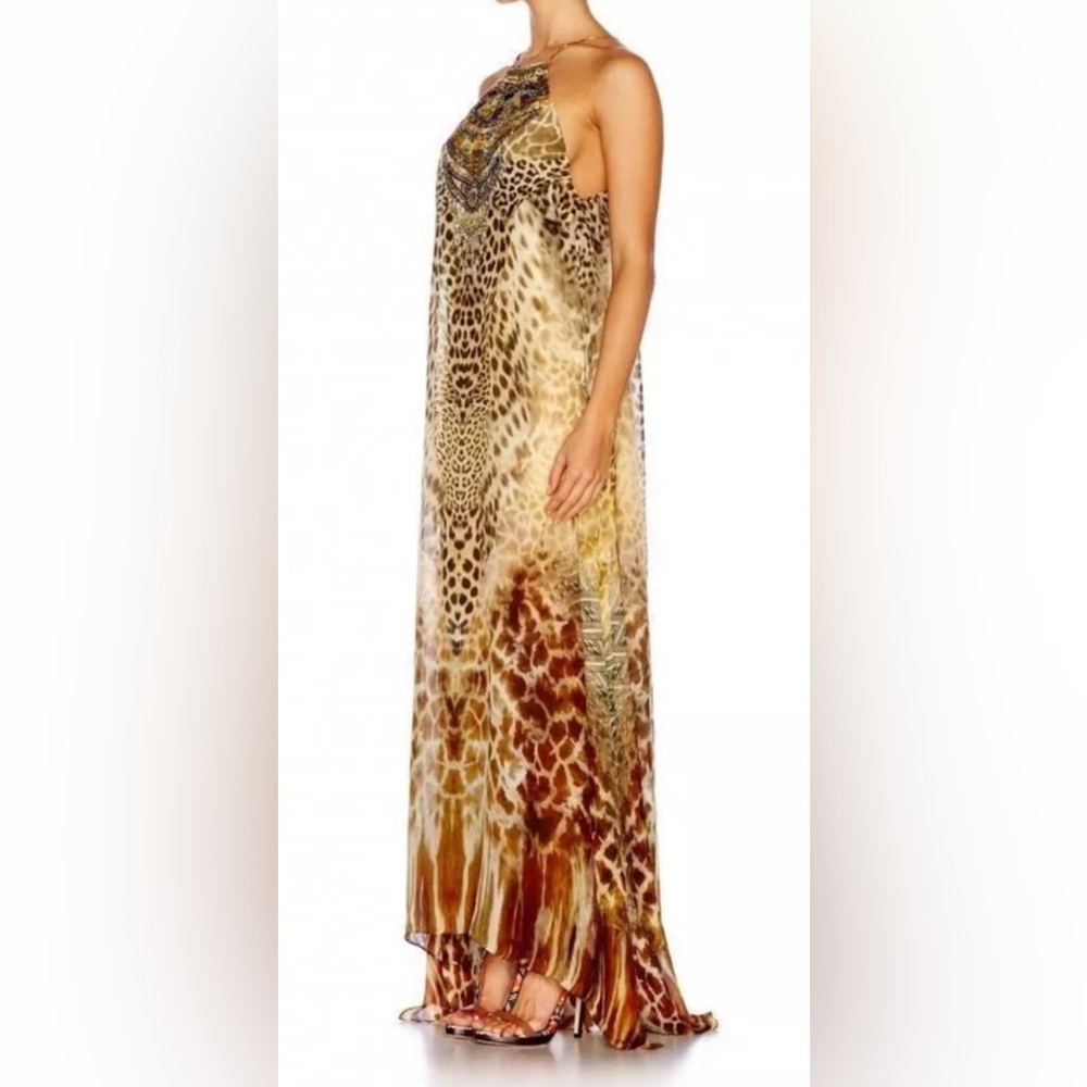 Authentic Camilla Leopard Print Maxi Dress S